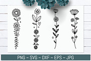 Hand Drawn Wildflower Line Bundle, an Illustration by Actual Pixel (Thumbnail 2 of 8)