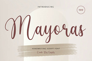 Mayoras Handwriting Script Fonts