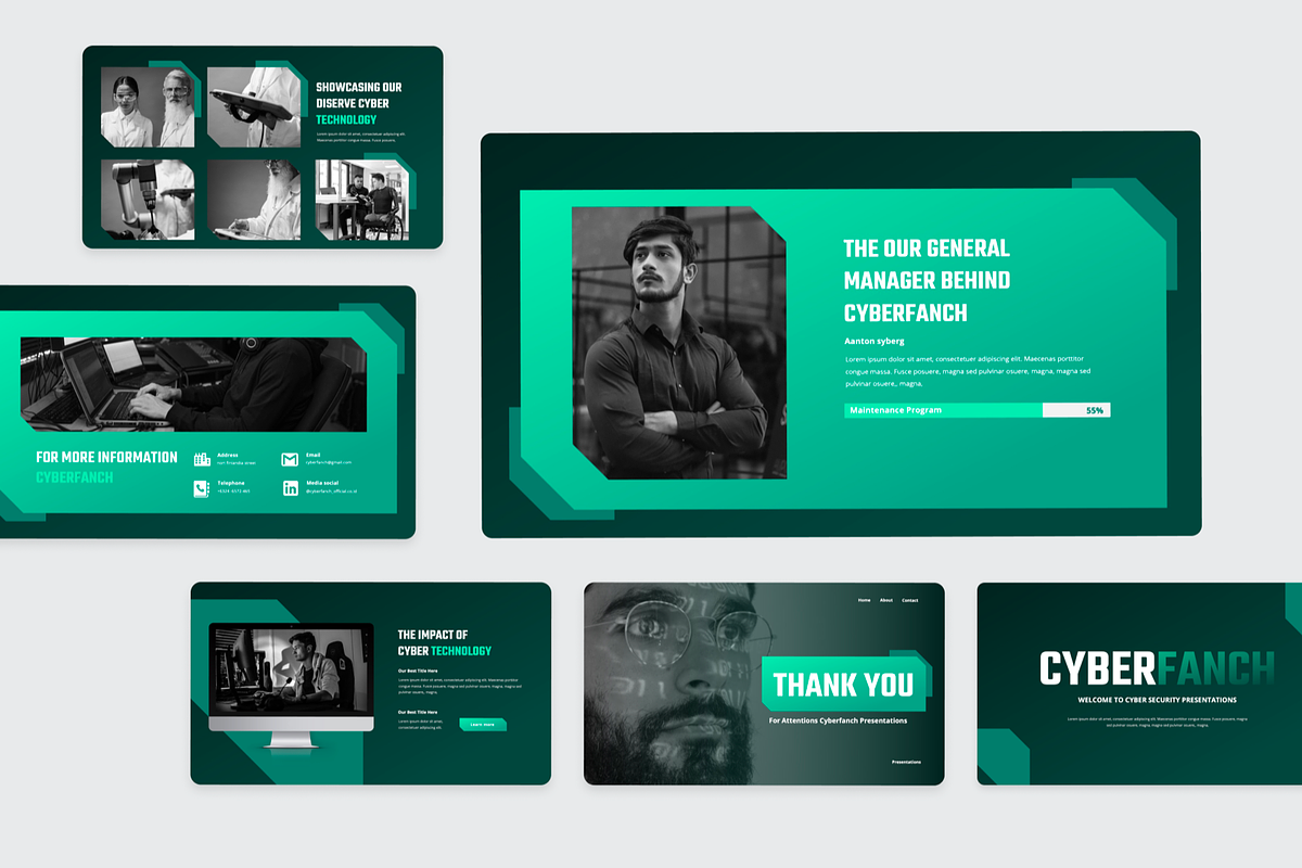 Cyber Security PowerPoint, a Presentation Template by SquidPixey (Photo 6 of 6)
