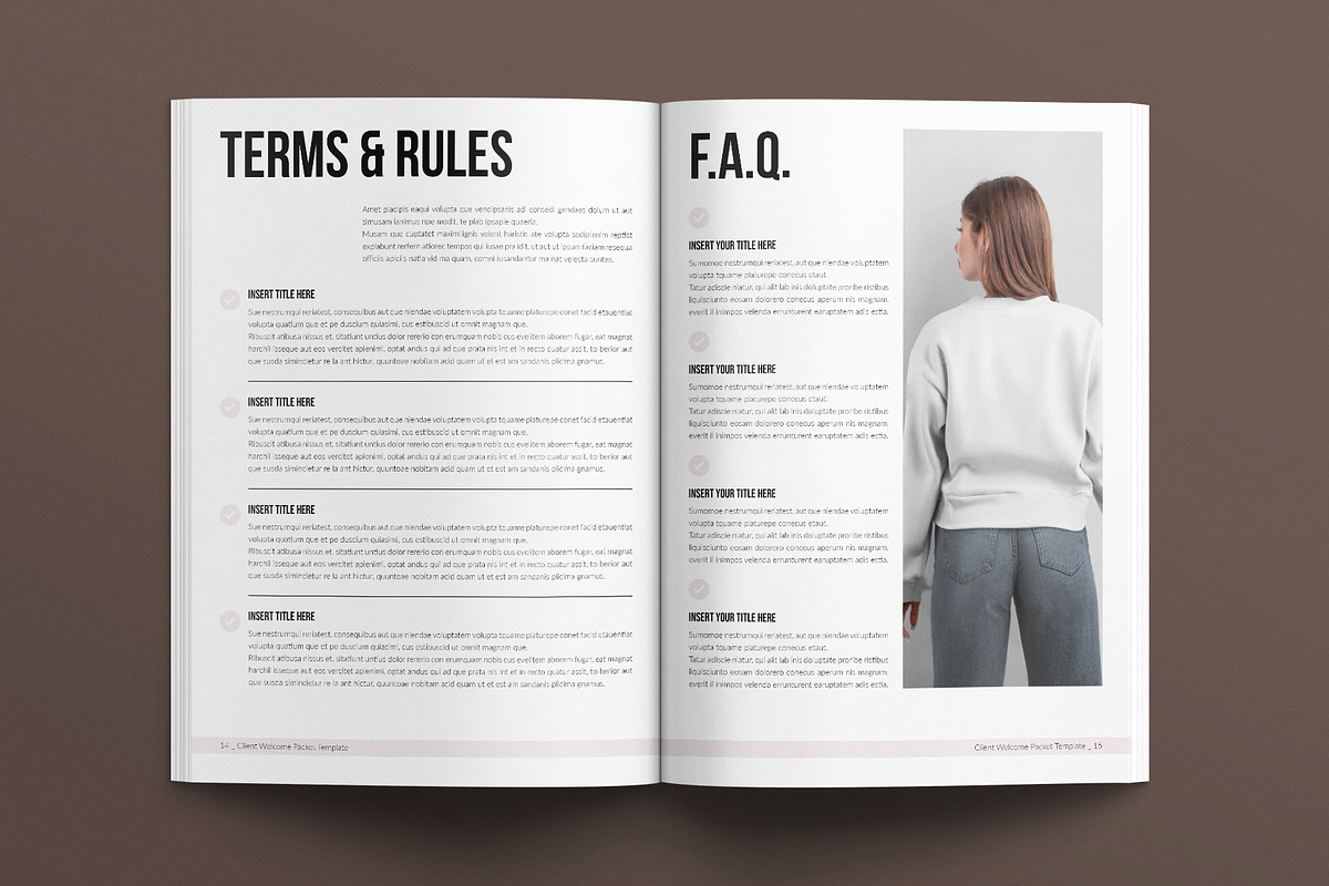 Welcome Packet Template, a Brochure Template by E-Type (Photo 6 of 7)
