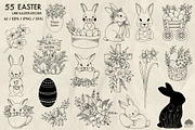 Spring Line Art Bundle 10 in 1, a Decorative Illustration by Skliarova (Thumbnail 3 of 11)