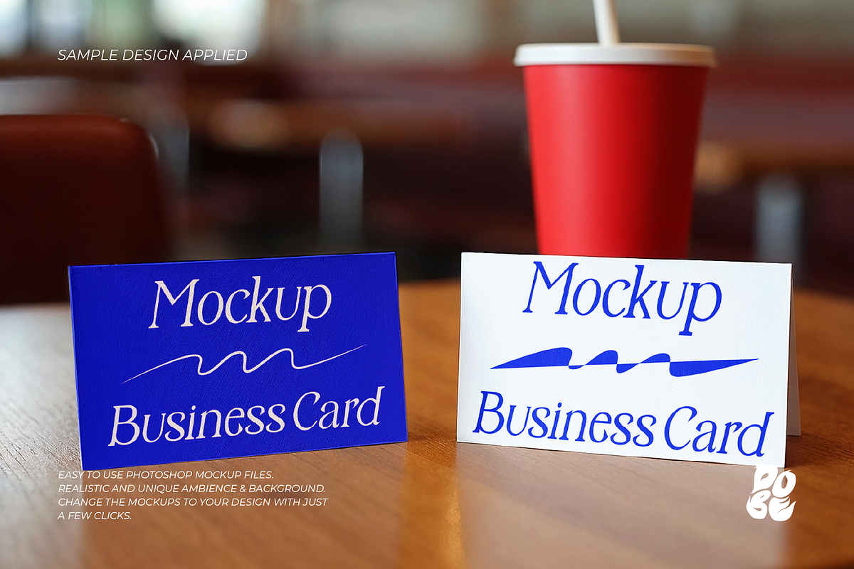 FnB Card Mockup Set - Vol 2, a Merchandise Mockup by DOBE Studio (Photo 4 of 5)