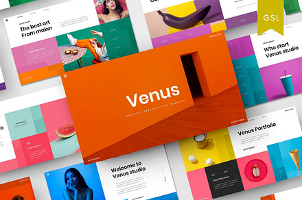 Venus - Business Google Slide, a Presentation Template by Dens Creative Studio