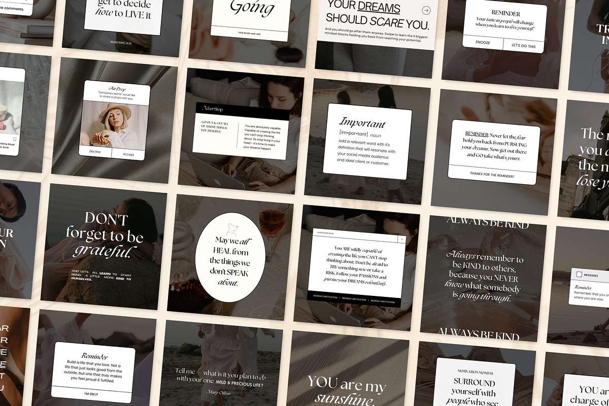Aesthetic Instagram Quotes Canva, a Social Media Template by Fallon Gerst (Photo 11 of 11)