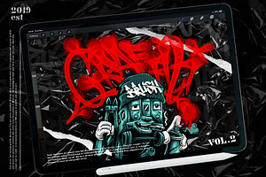 GRAFFITI BRUSH for procreate(sale)