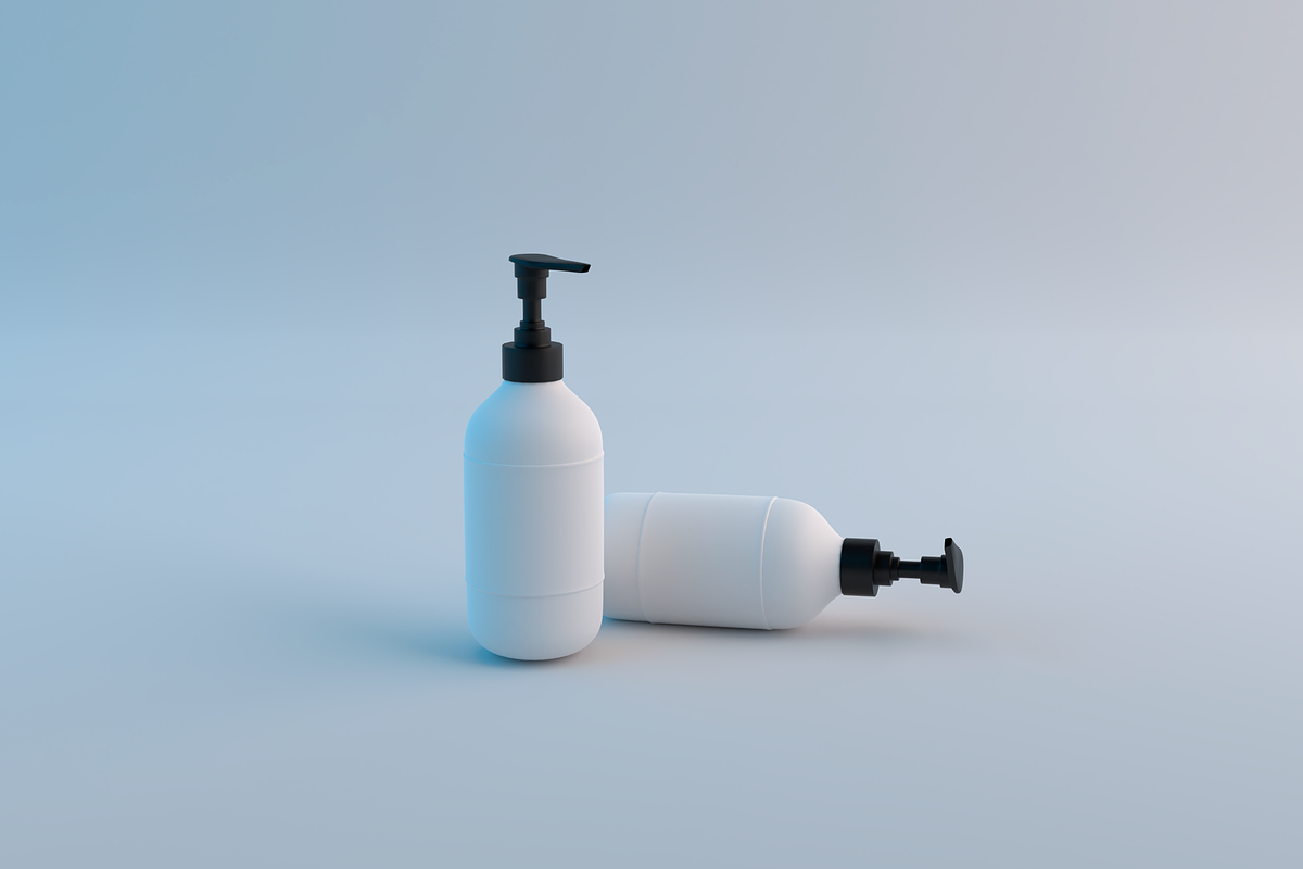 Realistic Pump Bottles 3D Model, an Object 3D Model by Just Shop
