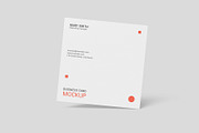 Floating Square Business Card Mockup, an Advertising Mockup by graphypix (Thumbnail 1 of 4)