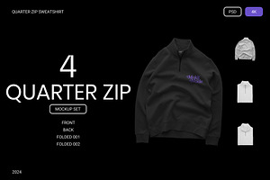 MOKITUP: Quarter Zip Mockup, a Hoody Mockup by MOKITUP