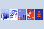 Merry Christmas and Happy New Year, a Seasonal Illustration by PureSolution (Thumbnail 6 of 16)