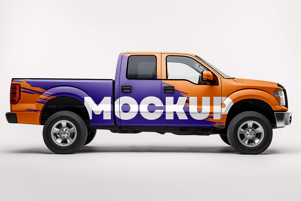 Car, Truck, Van, Pickup Mockup, an Advertising Mockup by dpi (Photo 5 of 11)