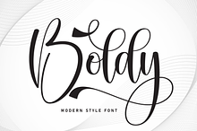 Boldy | Script Font