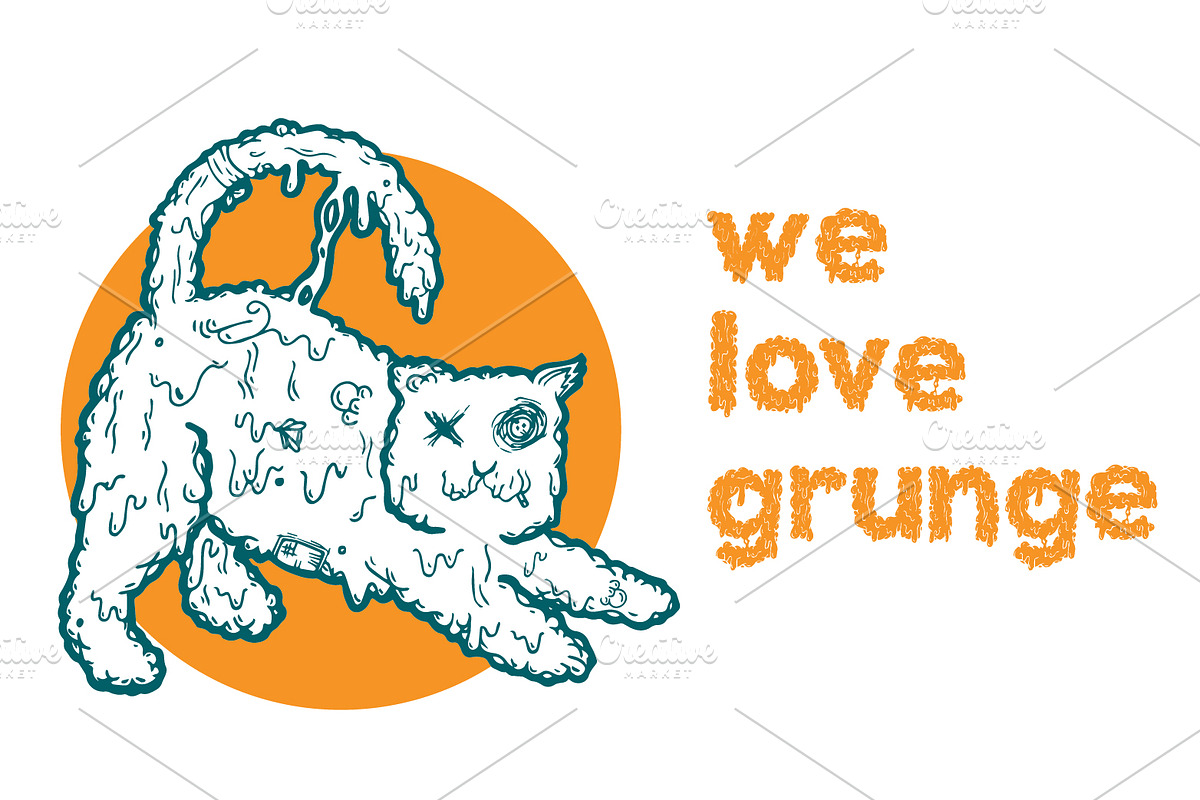 Melting Animals Vector Illustrations, an Animal Illustration by Macaroni Mayhem (Photo 3 of 7)