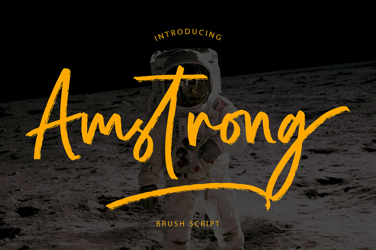 Amstrong Beautiful Brush Font