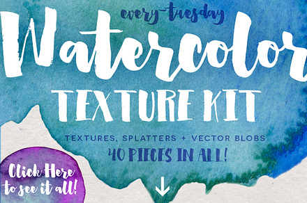 Watercolor Texture Kit