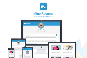 Mine HTML Resume Template