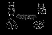 Cute Doodle Hamsters, an Illustration by Liz Pengilley Studio (Thumbnail 3 of 4)