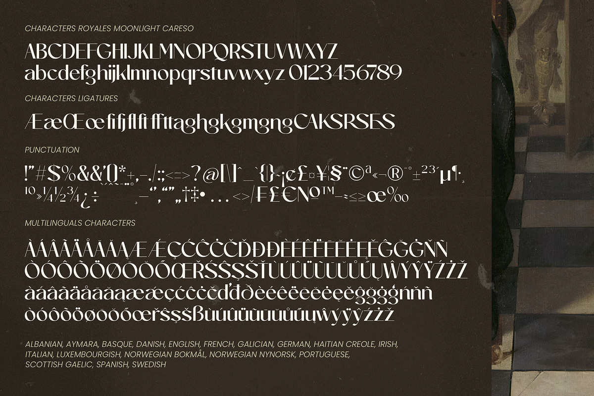 Royales Moonlight Careso, a Sans Serif Font by junanobi (Photo 8 of 8)