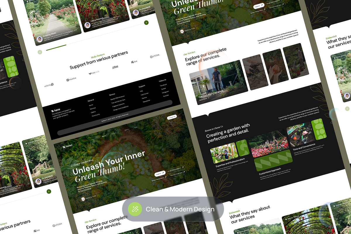 Botanical Garden Landing Page, a Landing Page Template by SLAB! Design (Photo 3 of 4)