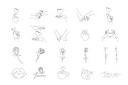 Big Love set. 99 Valentines Elements, a Decorative Illustration by Anastasiia_Dzhioeva (Thumbnail 6 of 7)