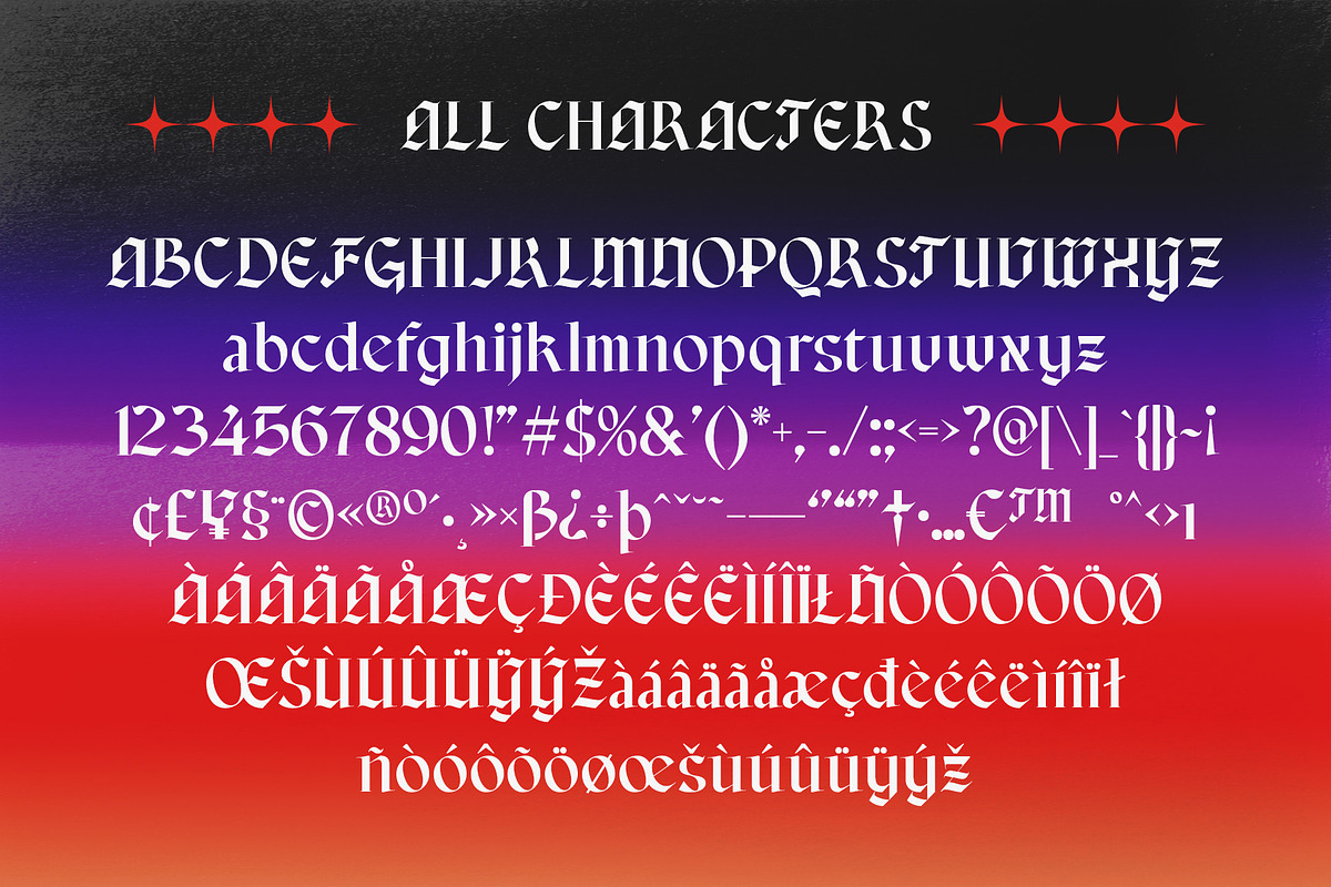 CS Ariston – Blackletter Font, a Blackletter Font by Craft Supply Co. (Photo 8 of 8)