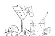 Summer Retro Party Clip Art, an Education Illustration by Watercolor_Vector Graphic (Thumbnail 12 of 14)