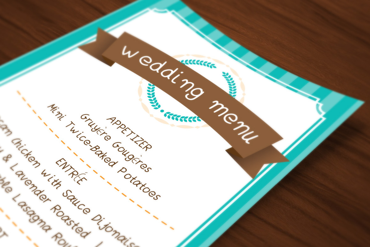 Wedding Invitations Set - Turquoise, an Invitation Template by Elegrad Design Agency (Photo 12 of 12)
