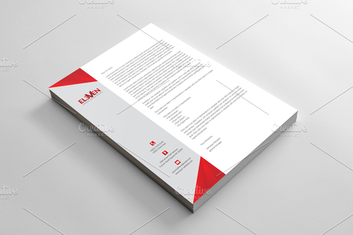 Corporate Letterhead, a Stationery Template by BettyDesign (Photo 4 of 7)