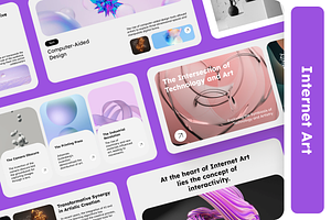 Internet Art Pitch Deck, a Presentation Template by Out of Context