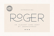 Roger - An Elegant Sans Serif, a Sans Serif Font by Graphicfresh (Thumbnail 9 of 9)