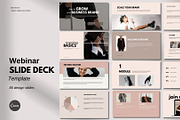 Canva Webinar Slide Deck Template, a Presentation Template by Deepa Template Studio (Thumbnail 1 of 15)