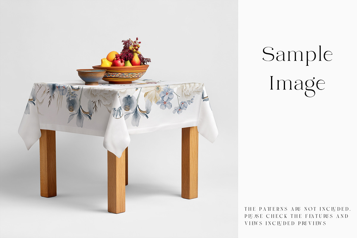 Square Tablecloth Mockups, a Household Mockup by mock-ups (Photo 22 of 28)