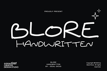 Blore Handwritten