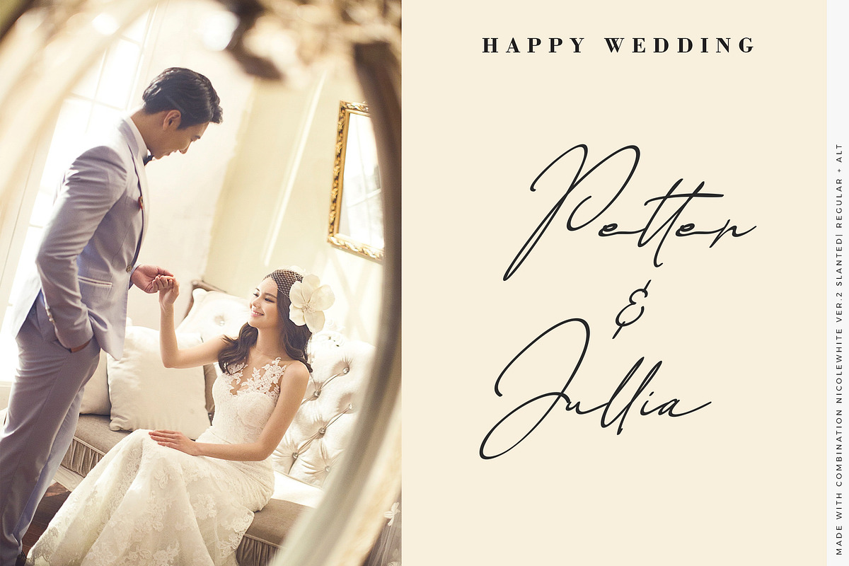 NicoleWhite Signature Collection, a Script Font by AQR Studio (Photo 12 of 17)