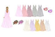 Bride Groom Clipart, a Person Illustration by ColorfulPT (Thumbnail 3 of 7)