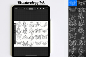 Butterfly Outlines Set 2 Procreate