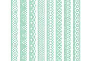 Mint Lace Borders Vectors & Clipart, an Illustration by Amanda Ilkov (Thumbnail 4 of 5)