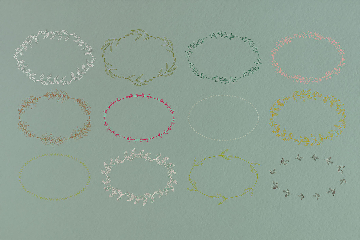 Just hand-drawn leaves, a Decorative Illustration by tinybunnyshop (Photo 8 of 11)