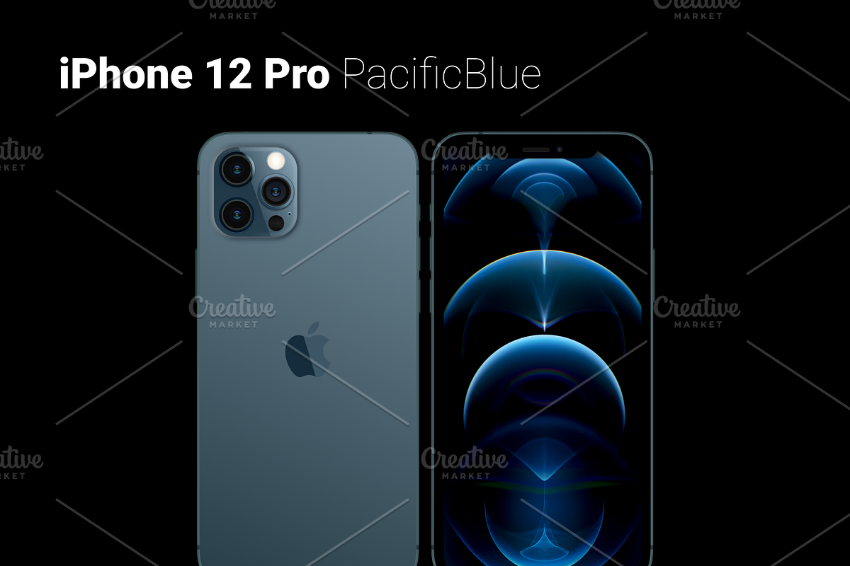 Mockups of the iPhone 12 Pro, an iPhone Mockup by AM Design (Photo 2 of 8)