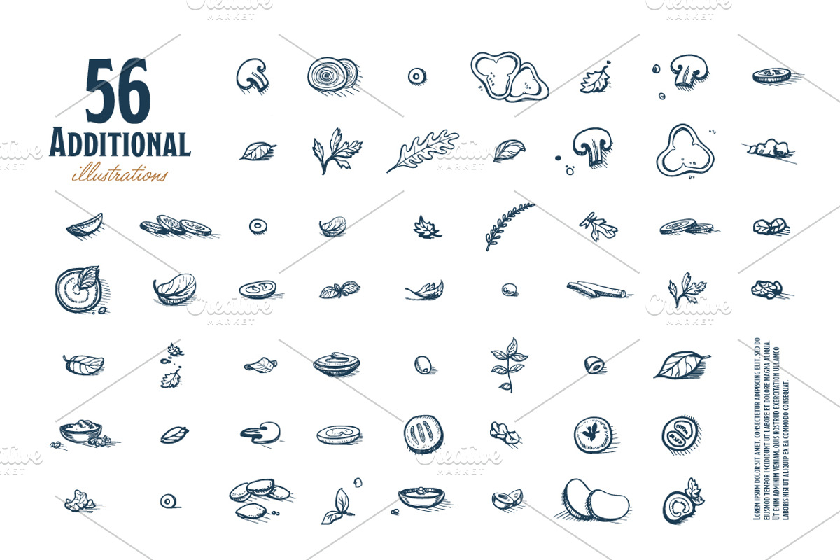 Fast food hand drawn set, a Food Illustration by Alfazet Chronicles (Photo 9 of 9)