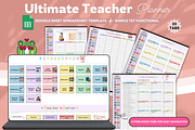 Ultimate Teacher Planner Spreadsheet, a Templates & Theme by bellaROSEworkshop (Thumbnail 1 of 5)