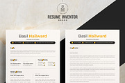 Geometric Resume Template, a Resume Template by ResumeInventor (Thumbnail 2 of 5)
