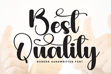 Best Quality | Script Font