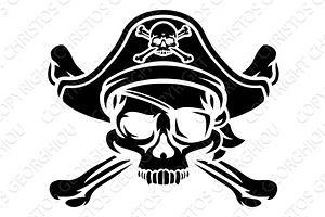 Pirate Hat Skull And Crossbones