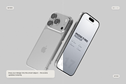 iPhone 17 Pro Mockup, an iPhone Mockup by Toasin Studio (Thumbnail 2 of 7)