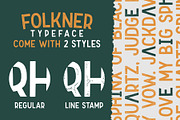 Folkner - Vintage Typeface, a Sans Serif Font by Garisman Std (Thumbnail 5 of 10)