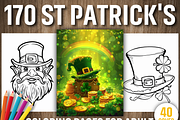 St Patrick's Day Coloring Pages, a Seasonal Illustration by Design Station (Thumbnail 1 of 5)