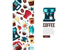 Coffee Background. Design Menu For