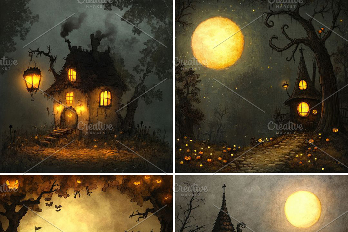 Haunted Worlds, a Seasonal Illustration by pictures for you (Photo 23 of 32)