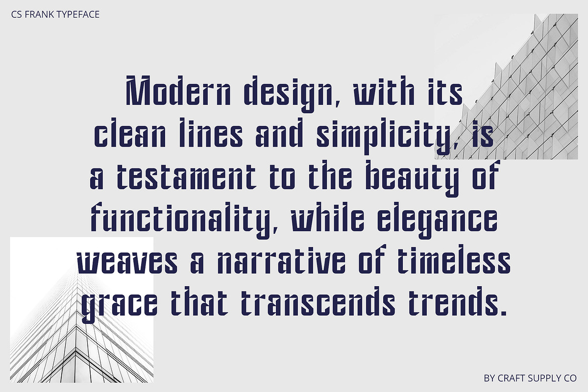 CS Frank – Solid Font, a Sans Serif Font by Craft Supply Co. (Photo 5 of 8)