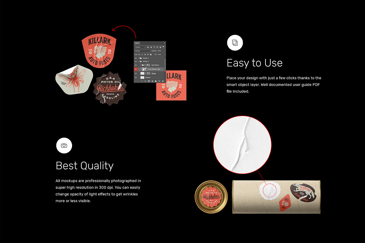 Sticker Mockups - Shape Generator, an Advertising Mockup by Mr.Mockup™ (Photo 6 of 10)